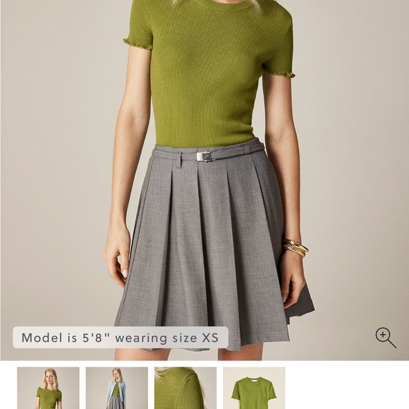 J. Crew Women’s Short Sleeve Tee in August Peridot - Picture 3 of 5